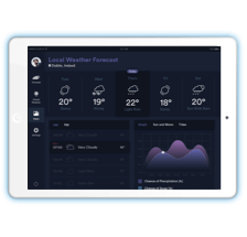 Fluid UI app mockup demo on Nexus Android